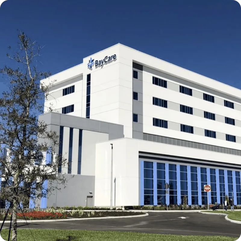 BayCare Hospital Wesley Chapel, donde se realizan los procedimientos de Everself Tampa